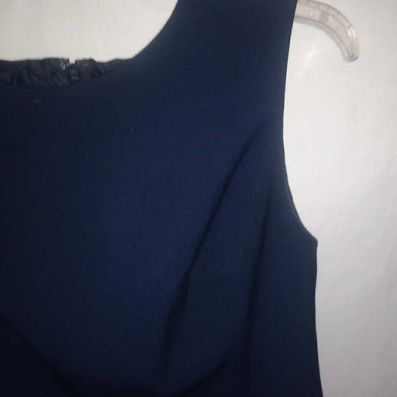 Jones NY 4 Sleeveless Shift Workwear Dress in Darkest Navy - Picture 3 of 5